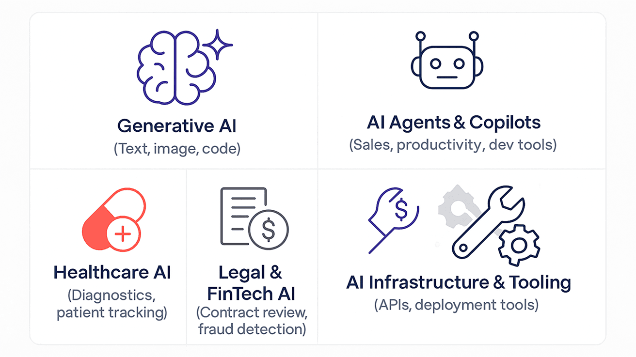 Top AI Startup Categories in 2025